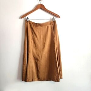 J.Crew Drapey Buttoned A line Wrap Skirt Size 4